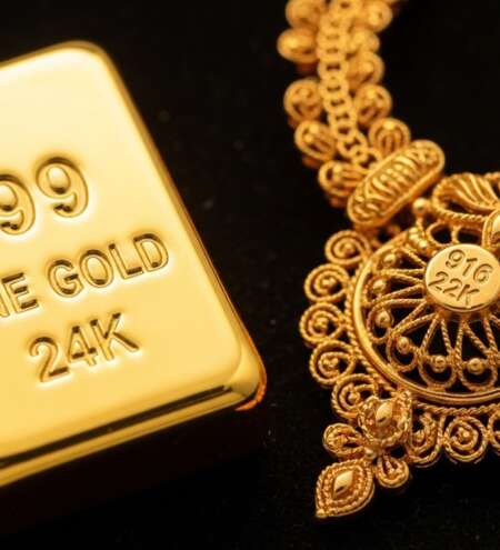 Beza Emas 999 vs 916 gold bar dan perhiasan Malaysia