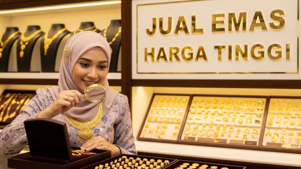 cara jual emas dengan harga tinggi di Malaysia
