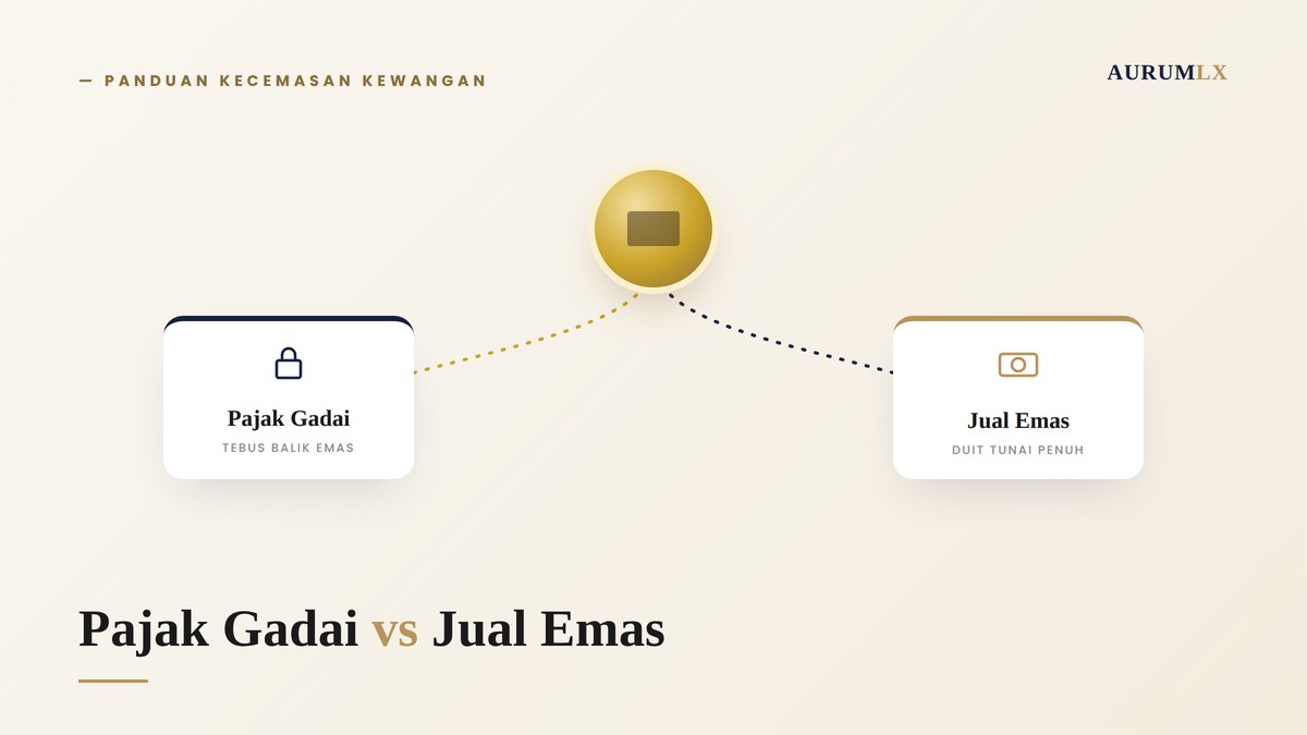 Pajak gadai vs jual emas - pilihan kecemasan kewangan